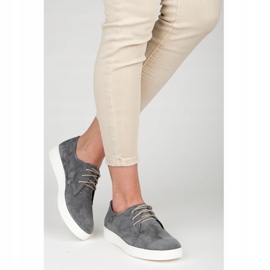 Vinceza Sportskor i läder grå 1