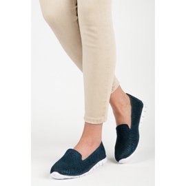 Vinceza Openwork Leather Lords marinblå 2