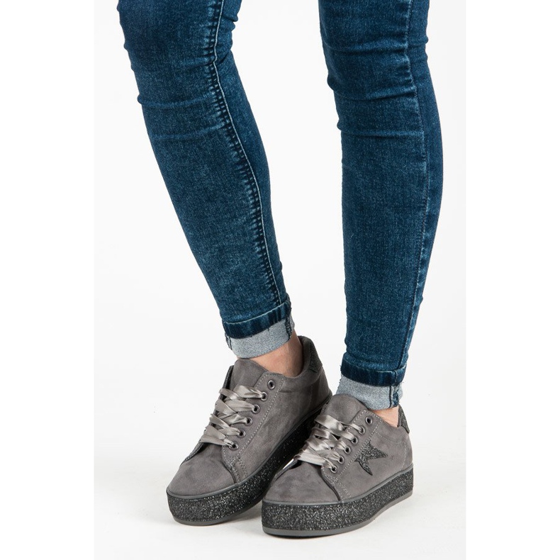 MCKEYLOR glitter sneakers grå 2