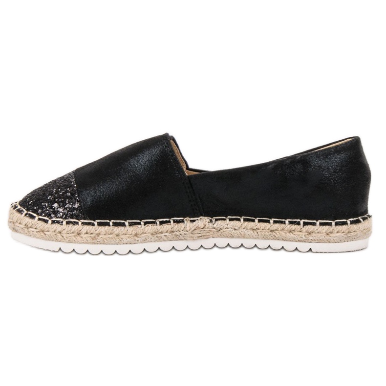 Erynn Slip-on skor med glitter svart 1