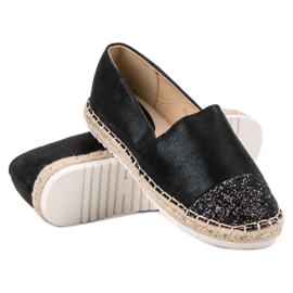 Erynn Slip-on skor med glitter svart 2