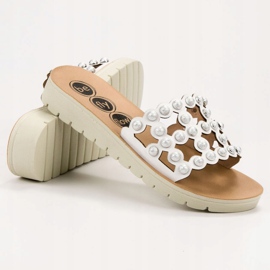 SHELOVET Casual tofflor för kvinnor vit 1