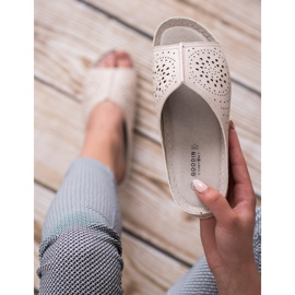 Goodin Openwork tofflor brun 2