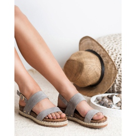 Bestelle Sandaler med glitter brun grå 2