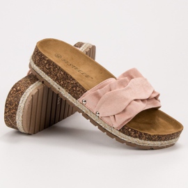 Bestelle Tofflor Med Frill rosa 1