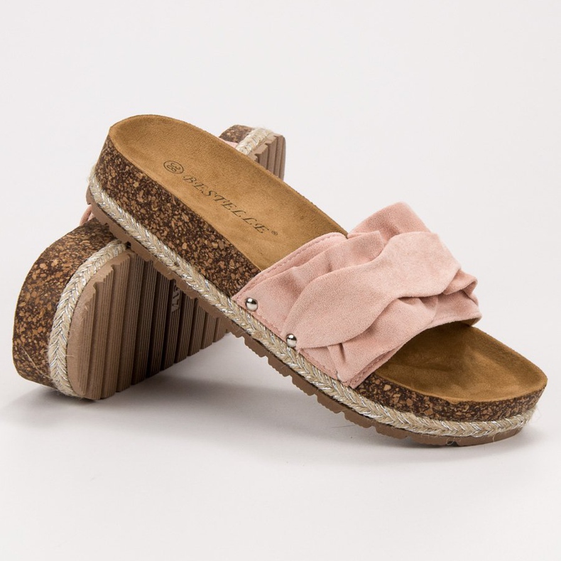 Bestelle Tofflor Med Frill rosa 1