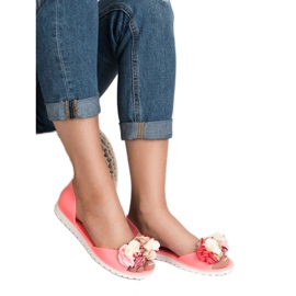 Ideal Shoes Meliski med blommor rosa 2