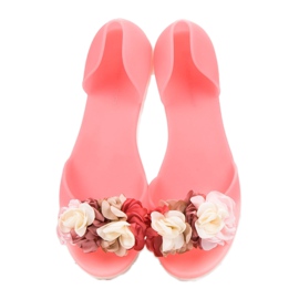 Ideal Shoes Meliski med blommor rosa 1