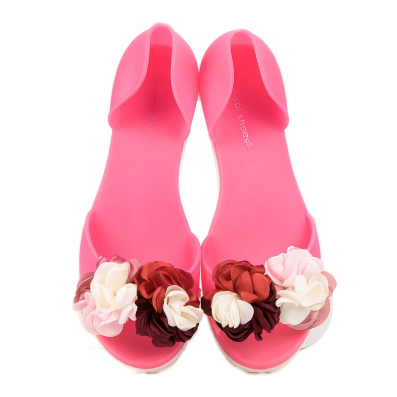 Ideal Shoes Meliski med blommor rosa 1