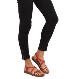 Röda damsandaler 2220 Röd 2