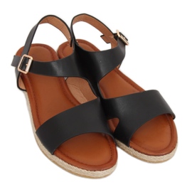 Svarta damsandaler H-7 Svart 2