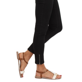 Vita sandaler för kvinnor 127-97 Vit 1