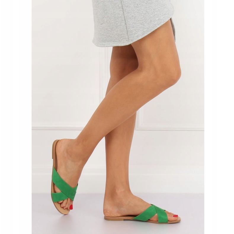 Gröna damas gröna tofflor 930 Gröna 2