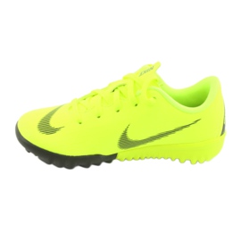 Nike Mercurial VaporX 12 Academy Tf Jr AH7353-701 fotbollsskor gul 2