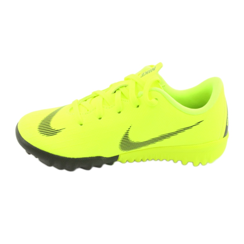 Nike Mercurial VaporX 12 Academy Tf Jr AH7353-701 fotbollsskor gul 2