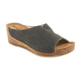 Dam tofflor kil Inblu NG002 svartbrun mångfärgad 1