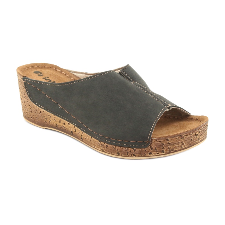 Dam tofflor kil Inblu NG002 svartbrun mångfärgad 1