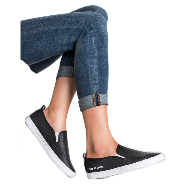 Mckeylor Openwork Slipons svart 2