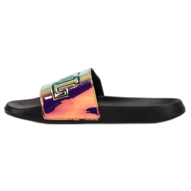 Ax Boxing Tofflor med Holo -effekt gul 1