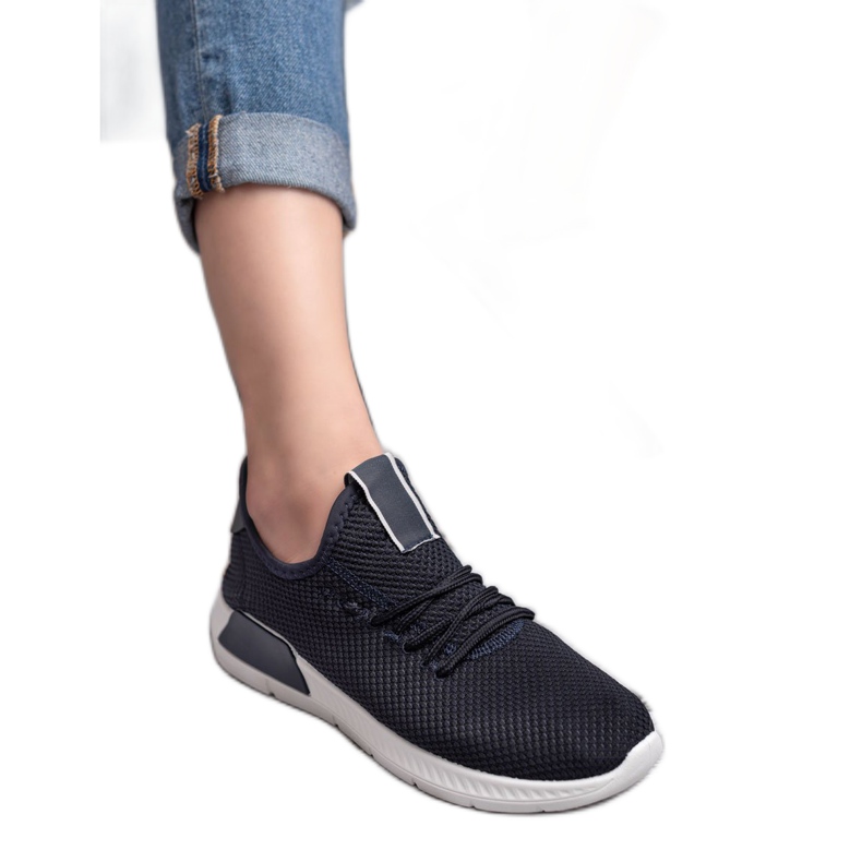 SHELOVET Slip-On skor för kvinnor marinblå blå 1