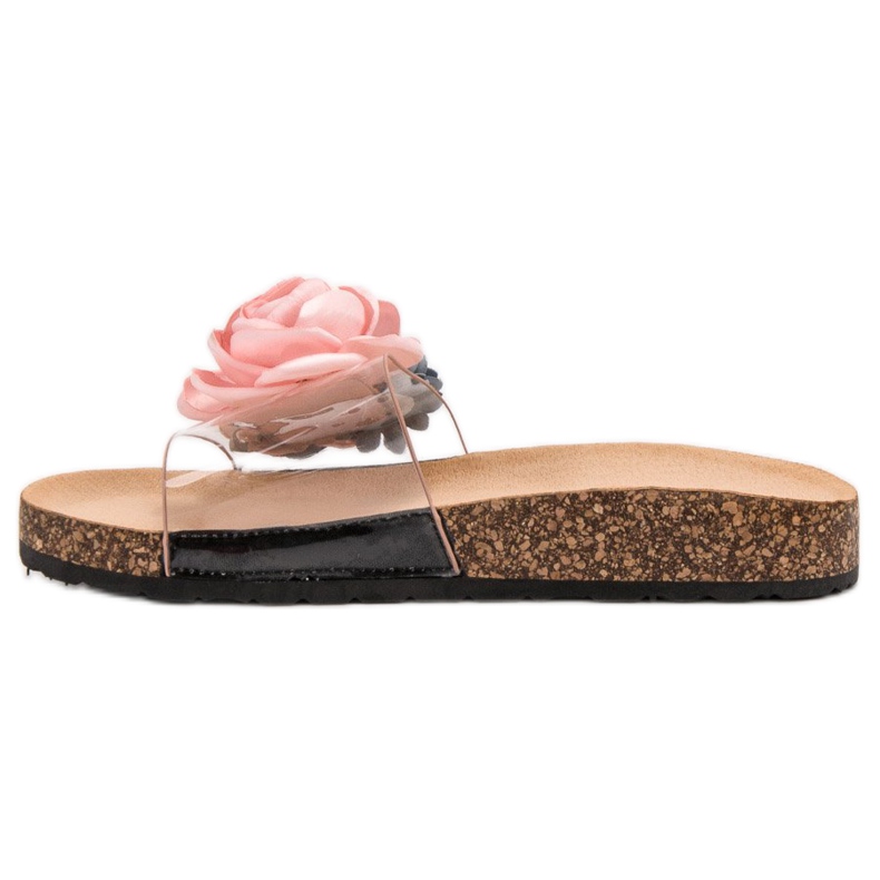 Super Me Tofflor Med Blommor rosa 1