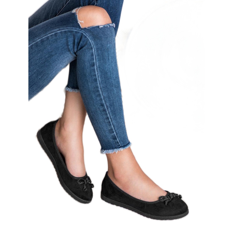 Comer Mocka ballerinor svart 2