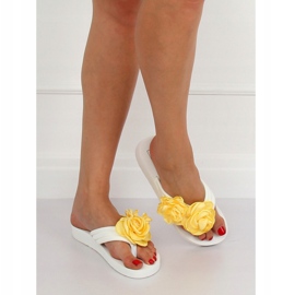 Vita flip-flops TS-33 Vit gul 1