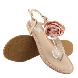 Flip-flops med en blomrosa T314P Pink 2