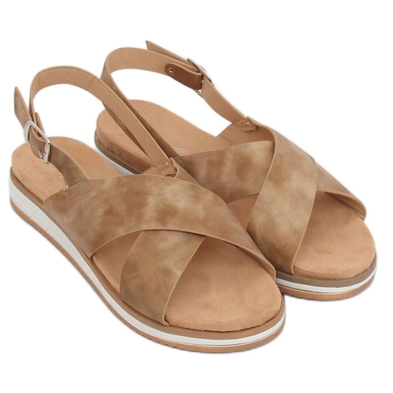 Beige sandaler för kvinnor 1495 D.BEIGE 1