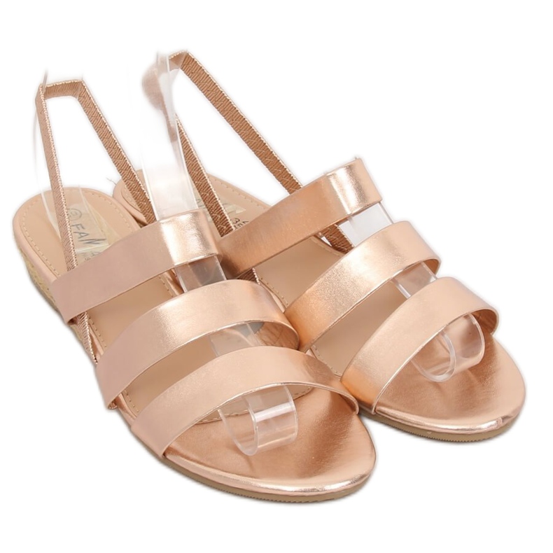 Champagne espadrilles sandaler SM007 Champagne rosa 1