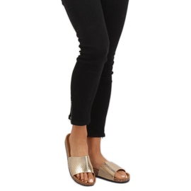 Gyllene tofflor för kvinnor PK44491 Guld 1