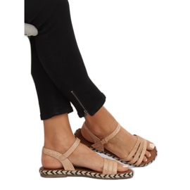 Champagne damsandaler M531 Champagne mångfärgad rosa 2