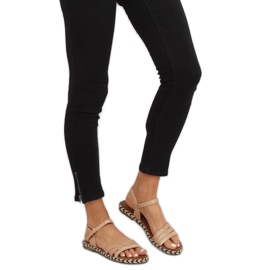 Champagne damsandaler M531 Champagne mångfärgad rosa 1