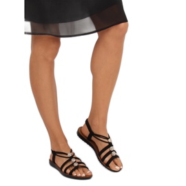 Svarta damsandaler FC19-Q33 Svart 2