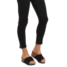 Svarta GU56 Svart tofflor 1