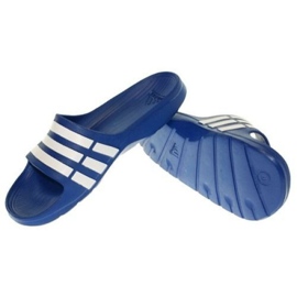 Adidas Duramo Slide G14309 tofflor vit blå 1