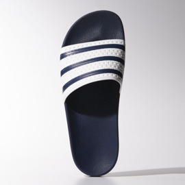 Adidas Originals Adilette M G16220 tofflor vit marinblå 1
