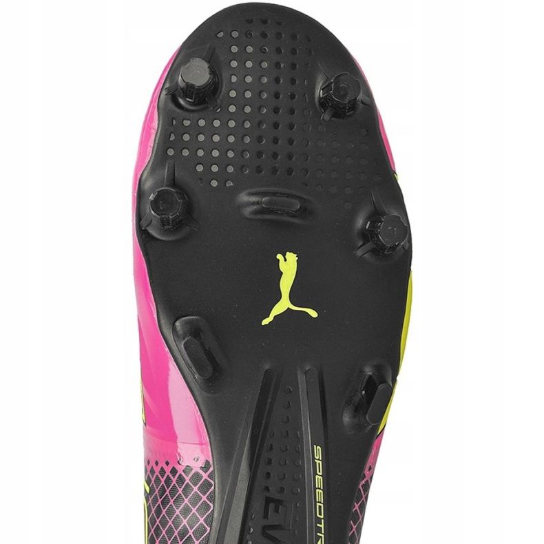 Puma evoSPEED 5.5 Tricks Fg M 10359601 fotbollsskor gul, gul, rosa gul 2