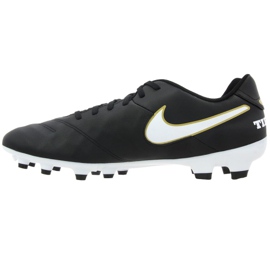 Nike Tiempo Genio Ii Leather Fg M 819213-010 fotbollsskor svart svart 1