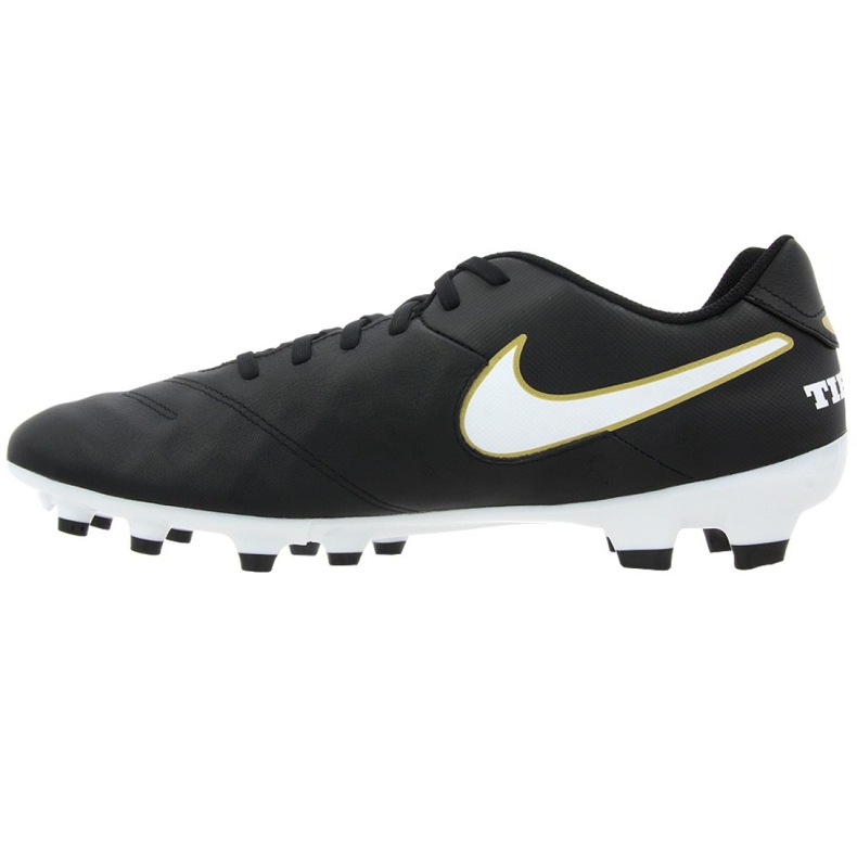 Nike Tiempo Genio Ii Leather Fg M 819213-010 fotbollsskor svart svart 1