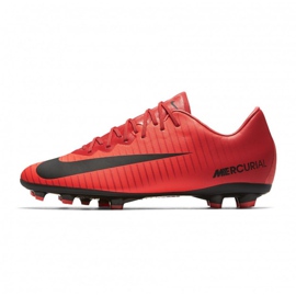 Nike Mercurial Vapor Xi Fg Jr 903594-616 fotbollsskor mångfärgad röd 1