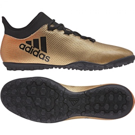 Adidas X Tango 17.3 Tf M CP9135 fotbollsskor mångfärgad gyllene 1
