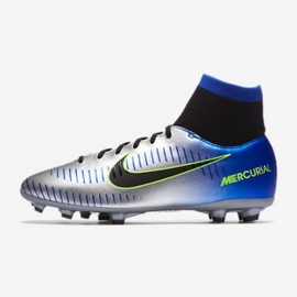 Nike Mercurial Victory Vi Df Neymar Fg Jr 921486-407 fotbollsskor mångfärgad silver- 1