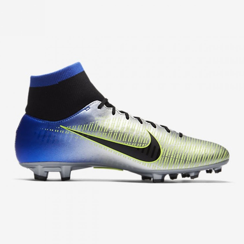 Nike Mercurial Victory Vi Df Fg Neymar M 921506-407 fotbollsskor mångfärgad silver- 1