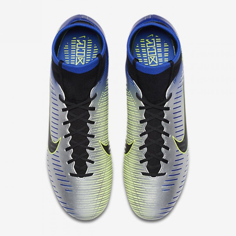 Nike Mercurial Victory Vi Df Fg Neymar M 921506-407 fotbollsskor mångfärgad silver- 2