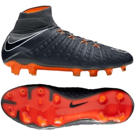 Nike Hypervenom Phantom 3 Elite Df Fg M AH7270-081 fotbollsskor grå grå 3