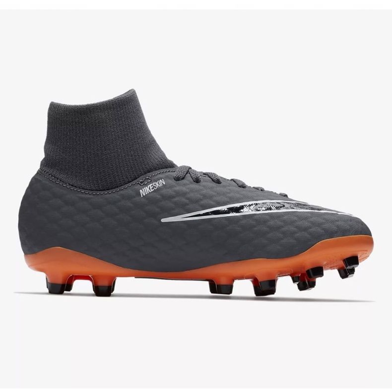 Nike Hypervenom Phantom 3 Academy Df Fg Jr AH7287-081 fotbollsskor mångfärgad grå 1
