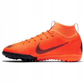 Nike Mercurial SuperflyX 6 Academy Gs Tf Jr AH7344-810 fotbollsskor orange orange 1