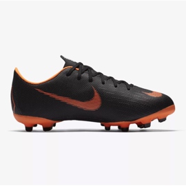 Nike Mercurial Vapor 12 Academy Gs Mg Jr AH7347-081 fotbollsskor svart svart 1