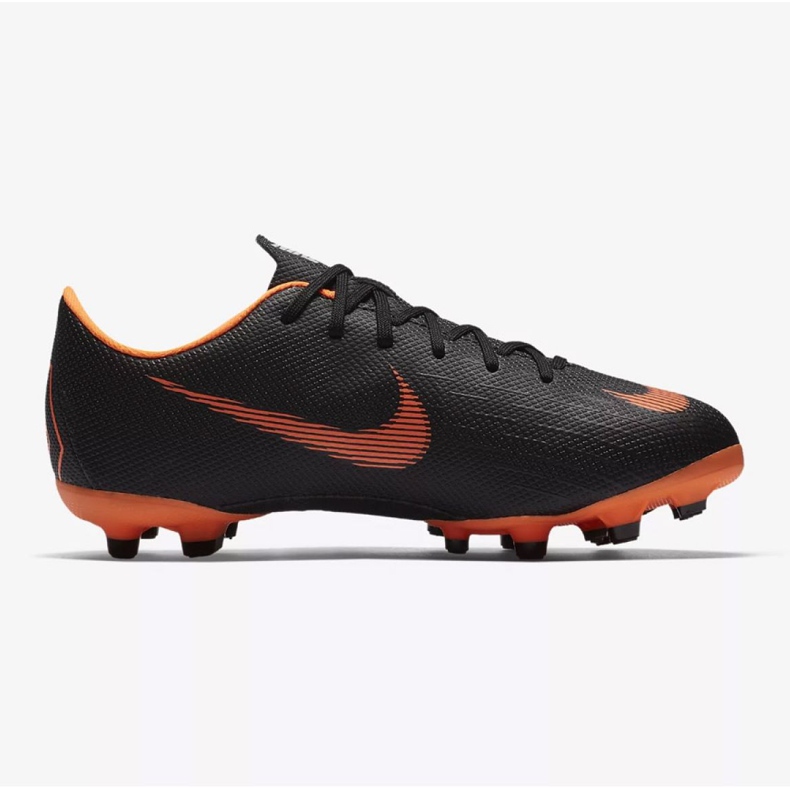 Nike Mercurial Vapor 12 Academy Gs Mg Jr AH7347-081 fotbollsskor svart svart 1